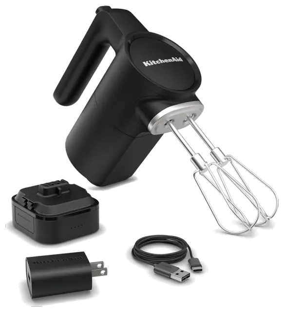 KitchenAid Go KHMR762BM Cordless Hand Mixer — Battery Included
