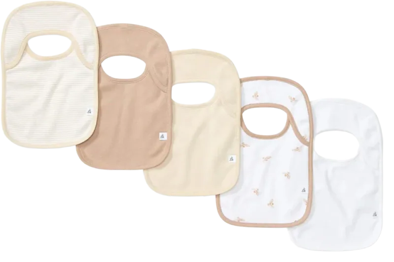 Burt's Bees Baby Organic Cotton Lap-Shoulder Drool Bib