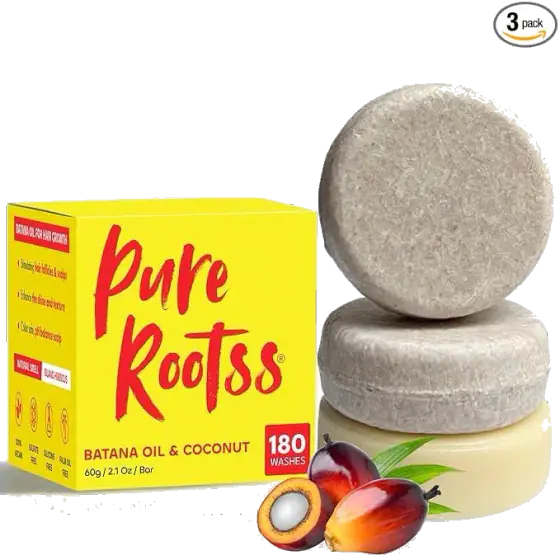 Batana oil Shampoo and Conditioner Bars For Thickening Hair