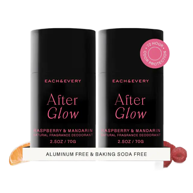 Each & Every Natural Deodorant, 2-Pack - After Glow Raspberry & Mandarin
