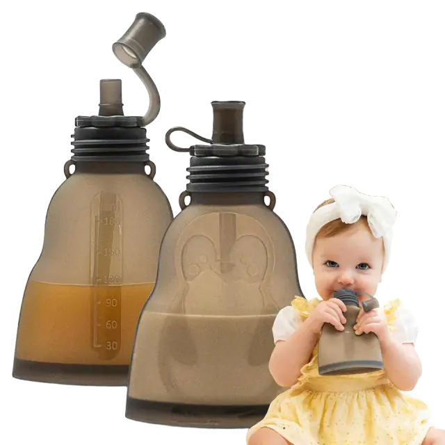 Everusely Reusable Silicone Baby Food Pouches