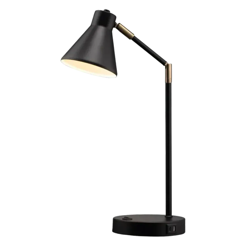 O'Bright Astrum Metal LED Desk Lamp — Black