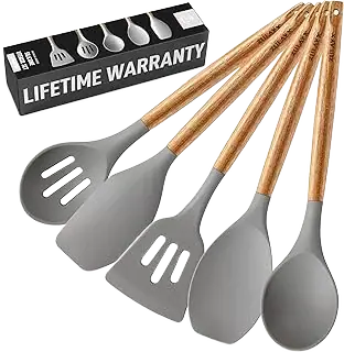 Zulay Kitchen 5 Piece Silicone Utensil Set