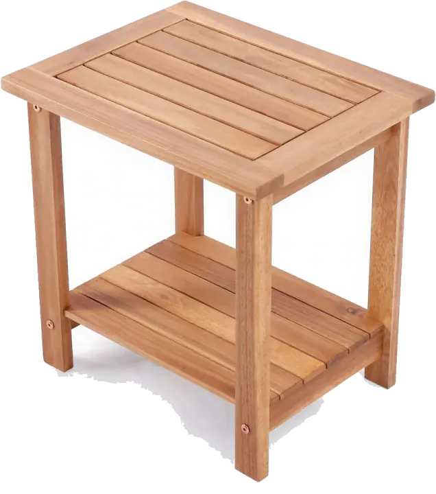 VICTORY RELAX 2-Tier Acacia Wood Side Table