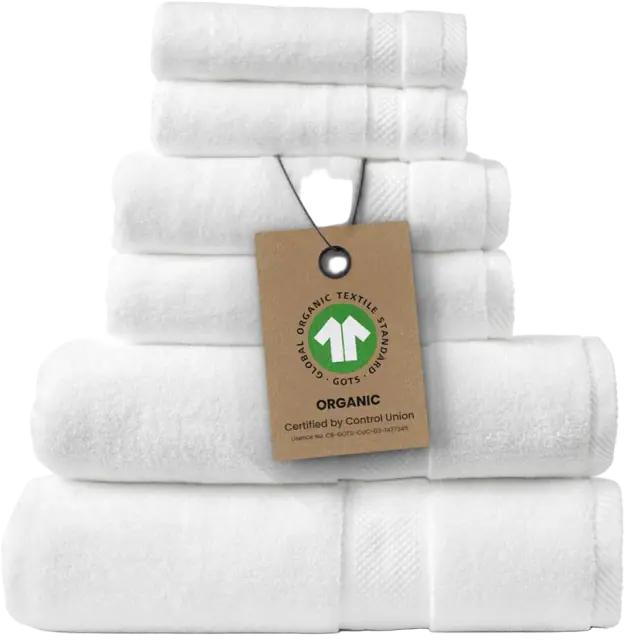 100% Organic Zero-Twist Cotton Towels - GOTS Certified