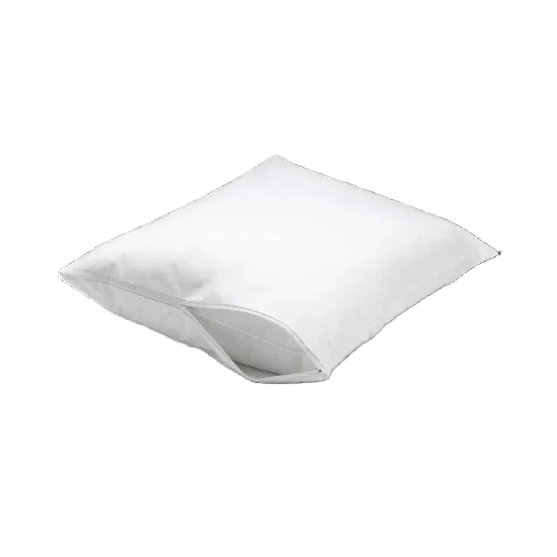 Lasimonne Cotton Zippered Pillow Protectors, King, 2-Pack