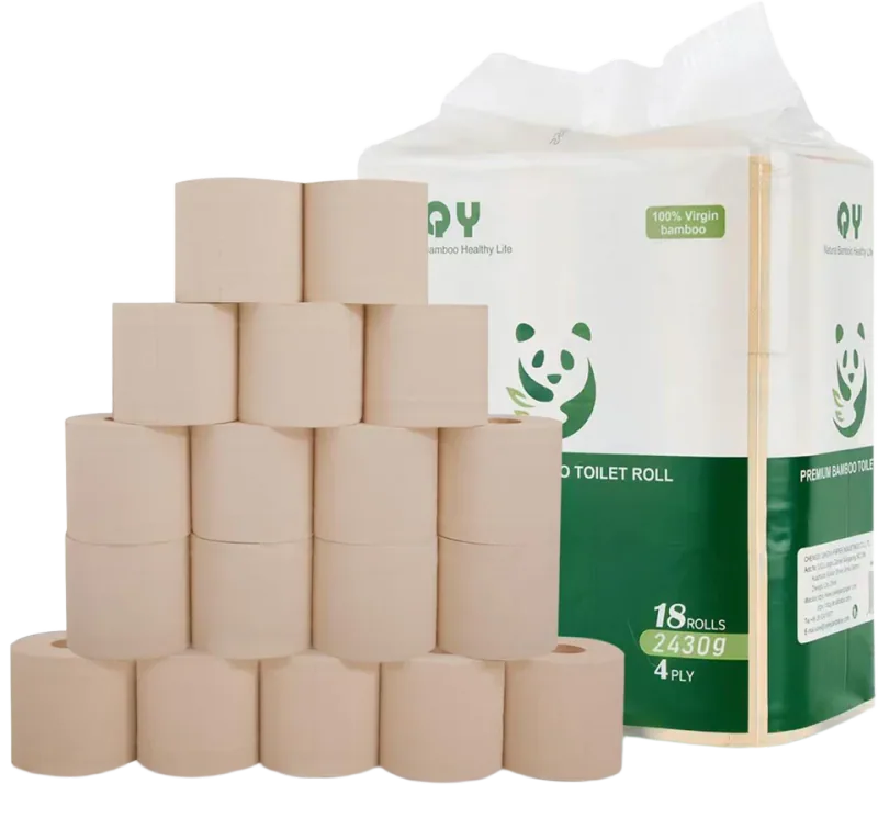 Bamboo Toilet Paper, 4-Ply, 18 Rolls