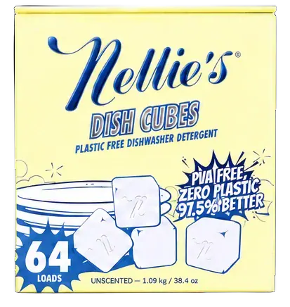 Nellie's Unscented Dish Cubes, 64 Loads