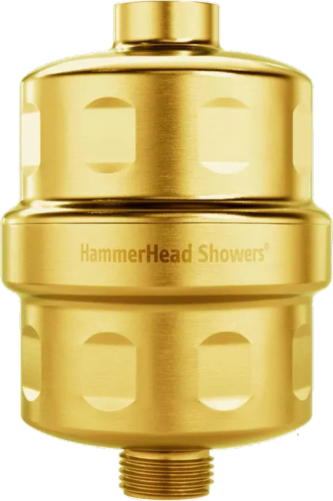 HammerHead Showers KDF 55 Shower Filter - Brushed Gold