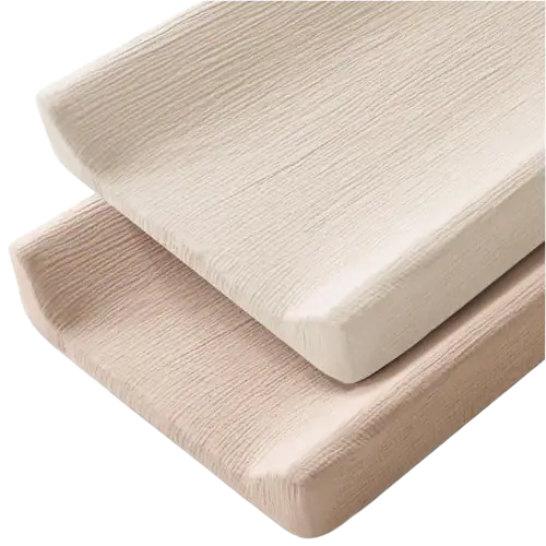 MairMore Muslin Cotton Changing Pad Cover, 2-Pack