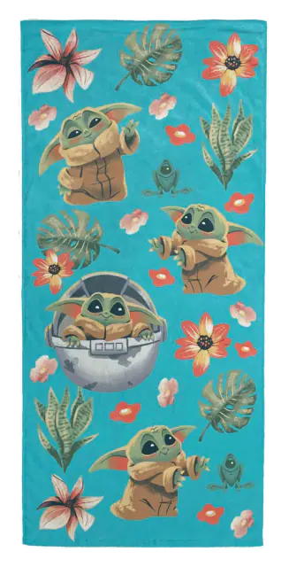 Jay Franco Mandalorian Grogu Cotton Terry Beach Towel