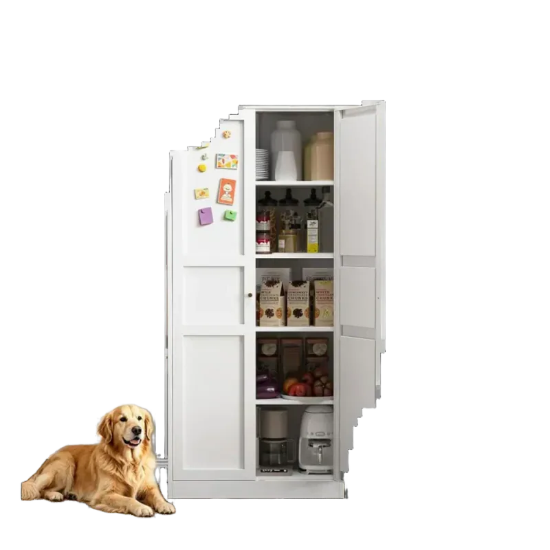 Yizosh 71-Inch Metal Pantry Cabinet — White