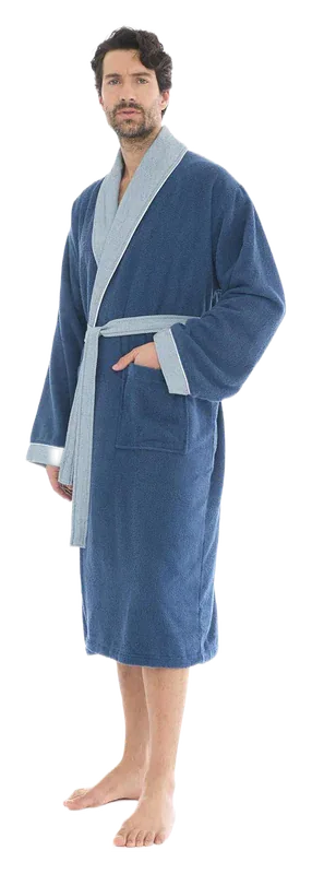 Seritaine Men's Turkish Cotton Spa Bathrobe