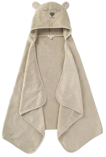 Burt's Bees Baby Toddler Hooded Towel, 100% Organic Cotton