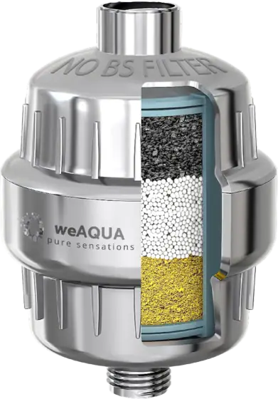 weAQUA Heavy Duty NO BS Shower Filter - 99% Removal