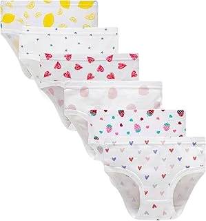 Barara King Cotton Underwear — Fashion Assorted, 6-Pack, Size 5