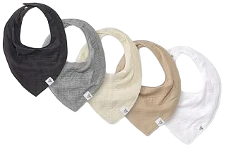 Burt's Bees Baby Bandana Bib Set with Snap Closure