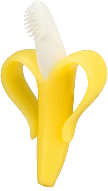 Dupad Story Banana Train Silicone Teether Toothbrush