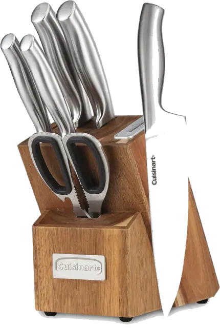 Cuisinart 7-Piece Stainless Steel Cutlery Block Set with Sharpener