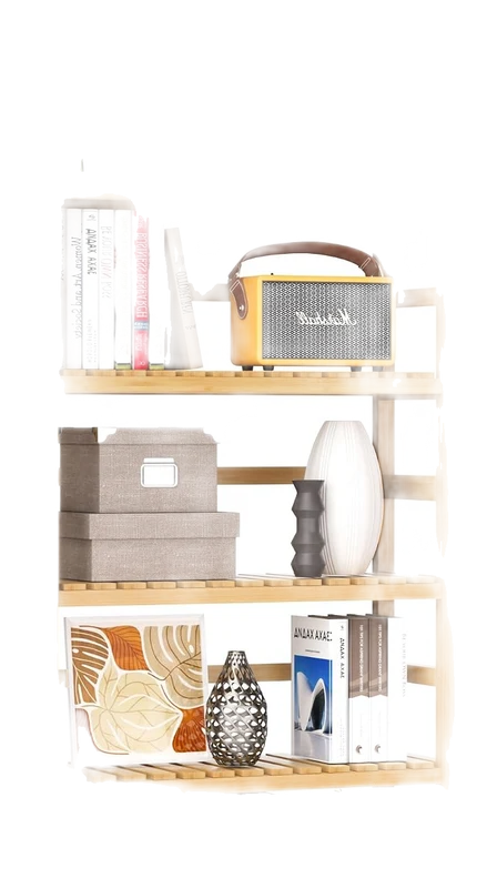 VASMIA Bamboo Freestanding Storage Unit