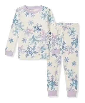 Burt’s Bees Baby Organic Cotton Pajamas — Snowflake Flurries, 12M