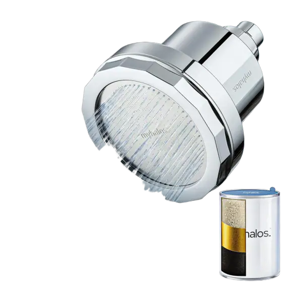 MyHalos Filtered Shower Head for Hard Water Filter