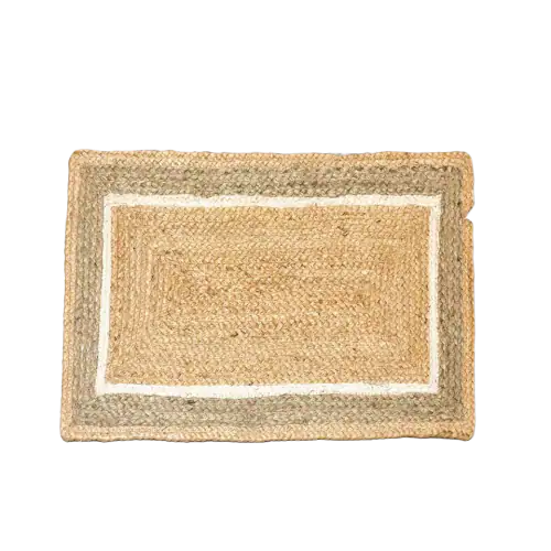 Chardin Home Braided Jute Doormat — Natural, 17 × 29 in