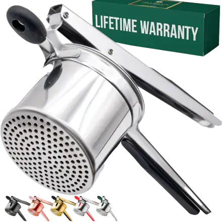 Bellemain Stainless Steel Potato Ricer Mashed Potato Masher - Black