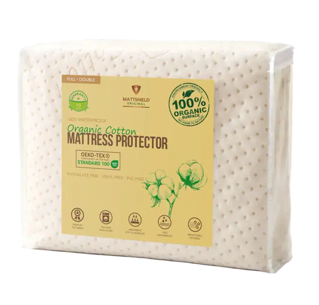 Organic Waterproof Mattress Protector — Full