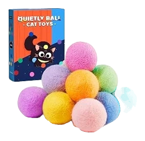 Potaroma Wool Felt Cat Balls with Catnip, 12-Pack