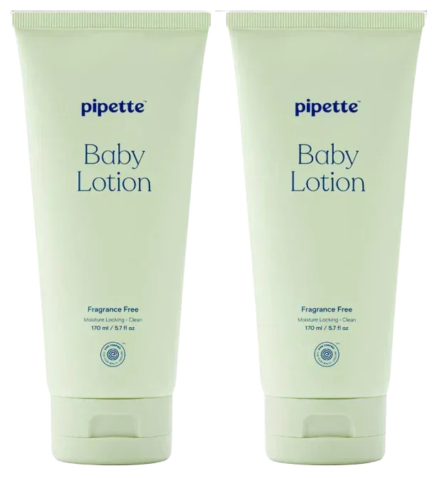 Pipette Baby Lotion, Unscented, 2 Pack