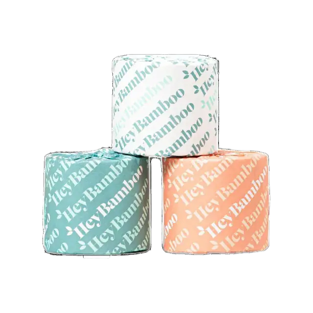 HeyBamboo 100% Bamboo Toilet Paper, 3-Ply, Unbleached