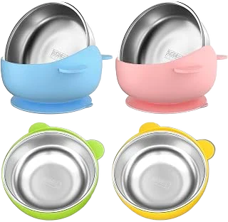 Bakpoco Stainless Steel Suction Baby Bowls