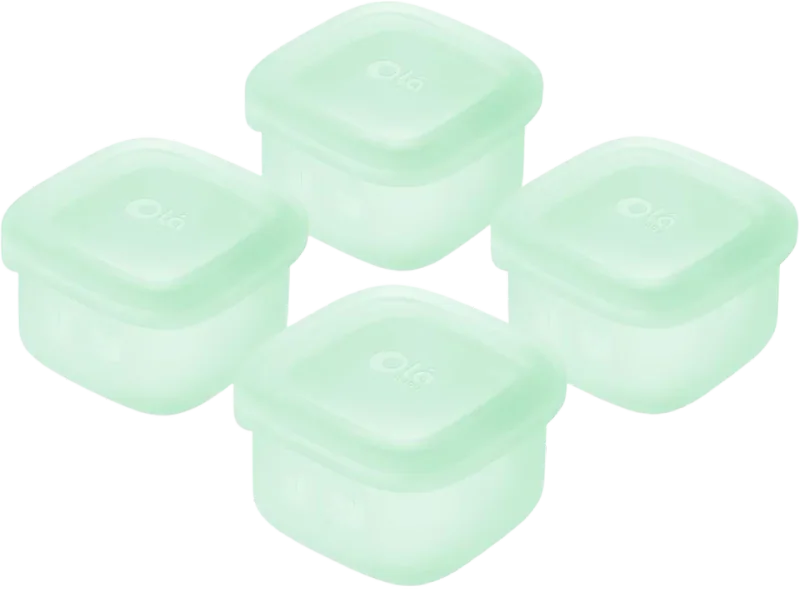 Olababy Clear Sense Silicone Baby Food Storage Containers