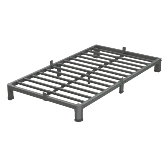 VIPSHOW 4-Inch Metal Bed Frame — Twin