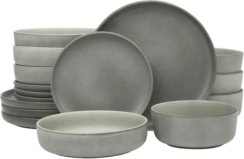 Gibson Elite Pasco 16-Piece Reactive-Glaze Stoneware Dinnerware Set