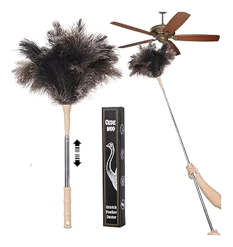 Cede noo Extendable Ostrich Feather Duster, 47 Inch