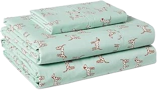 Amazon Basics Organic Cotton Twin Sheets — Spotted Dogs