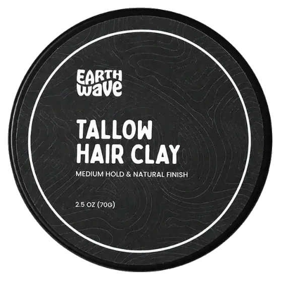 Earth Wave Tallow Hair Clay — Medium Hold