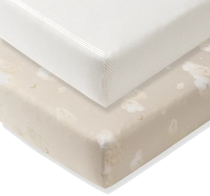 Burt's Bees Baby Organic Cotton Fitted Crib Sheet, Unisex Baby Beddings