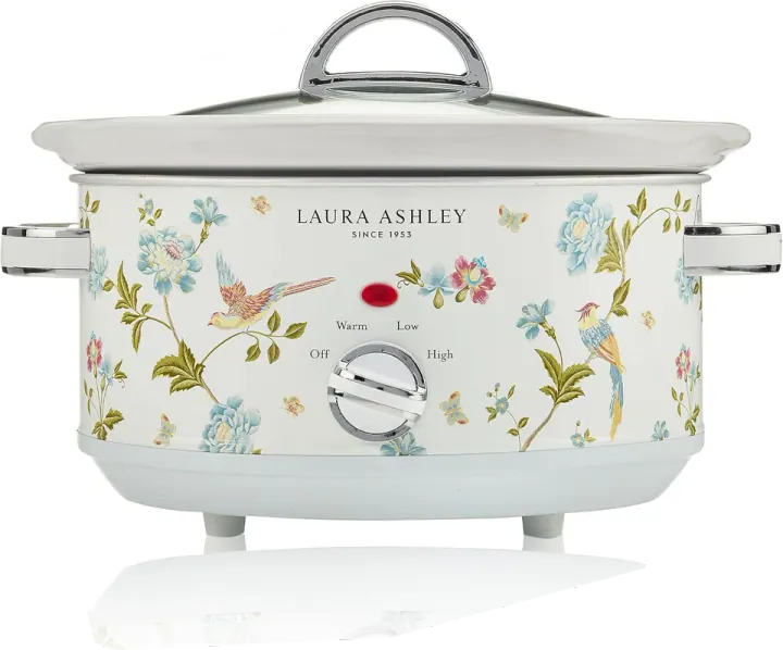 VQ Laura Ashley 3.7-Quart Slow Cooker — Elveden White