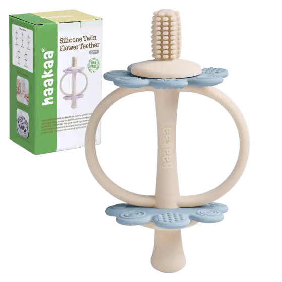 haakaa Nipple-Shaped Silicone Baby Teether
