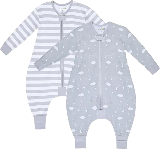 Mama Cheetah Toddler Sleep Sack with Feet, Long Sleeve