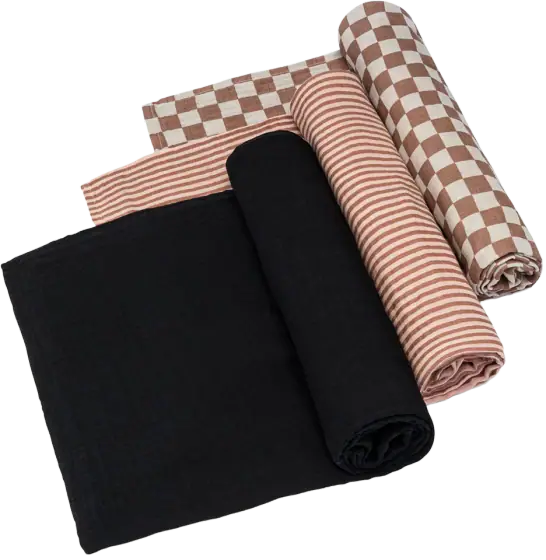 Parker Baby Co. Cotton Muslin Swaddle Blankets