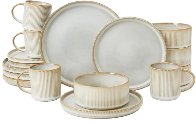 Famiware Star Dinnerware Set, Service for 4