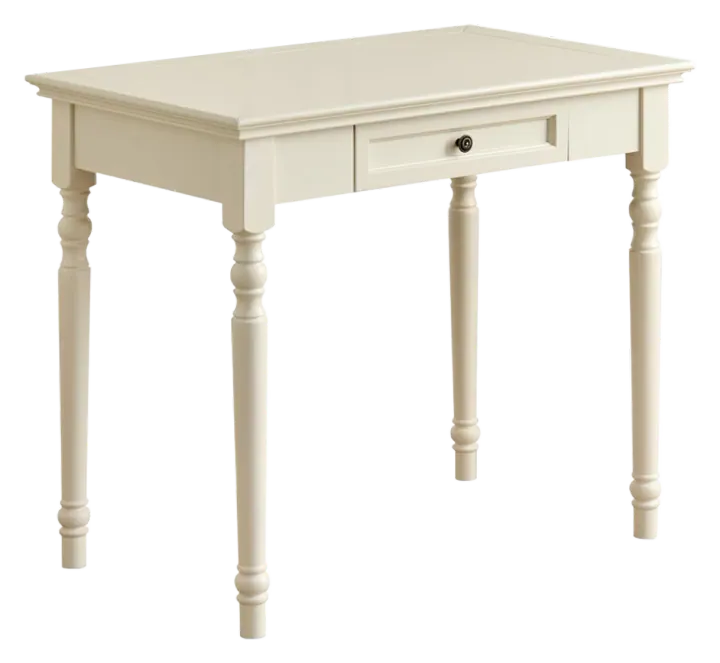 Conabaen 35-Inch Solid-Wood Writing Desk — White