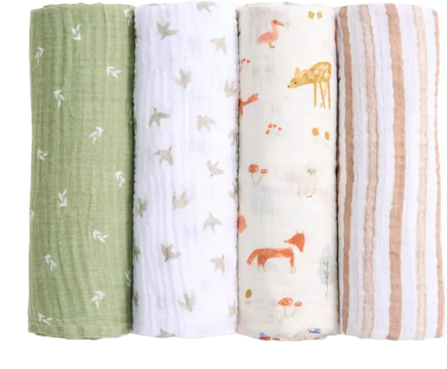aden + anais Essentials Cotton Muslin Swaddle Blankets