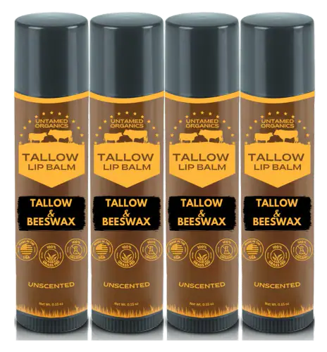 Untamed Organics Tallow and Beeswax Lip Balm