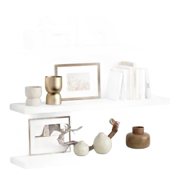 Forbena 36-Inch Floating Shelves — White
