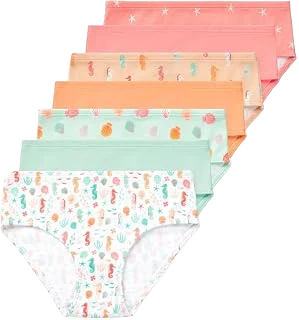Lucky & Me Gracie Organic Cotton Briefs — 7-Pack